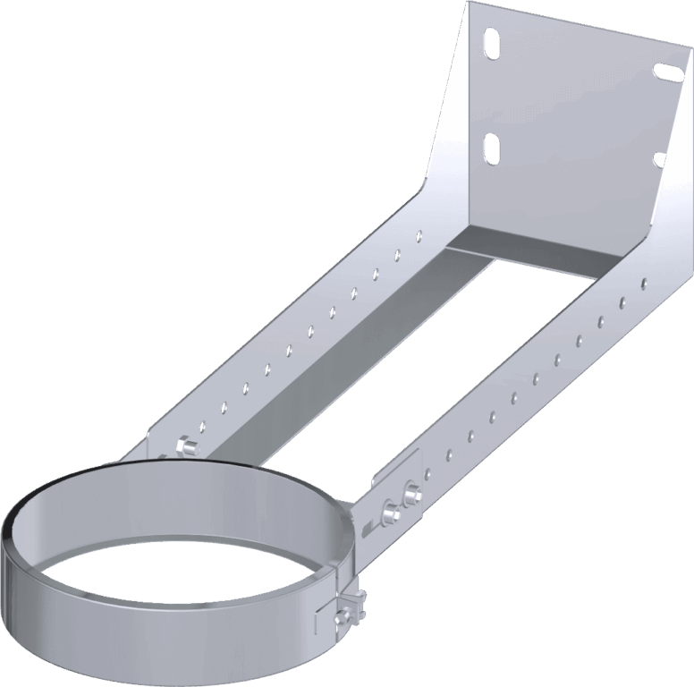 Dinak DW Design Twin Wall Cuttable Long Wall Support 250-430mm Stainless Steel