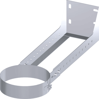 Dinak DW Design Twin Wall Flat Cuttable Long Wall Support 250-430mm Stainless Steel