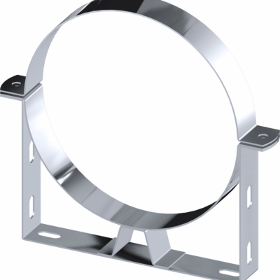 Dinak DW Design Twin Wall Flat Wall Mounting For Profiles Stainless Steel