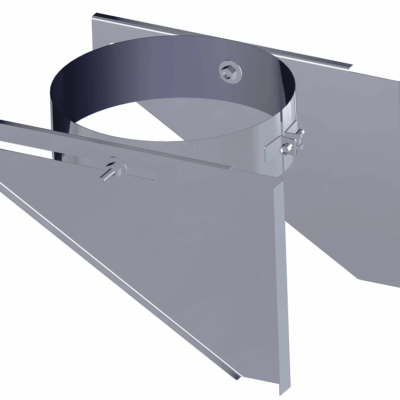 Dinak DW Design Twin Wall Retrofit Base Support Stainless Steel