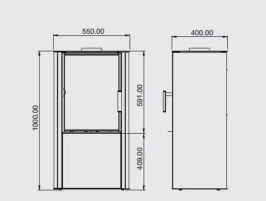 ACR Osprey 5 Wood Burning Stove - Image 3