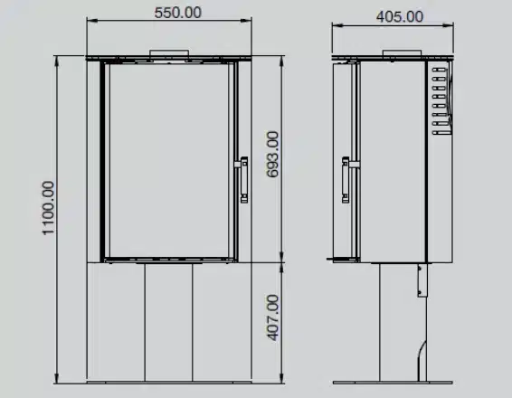ACR Osprey eVe Wood Burning Stove - Image 2