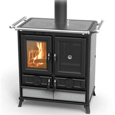 Thermorossi Violetta Wood Burning Cooker Soap Stone grey