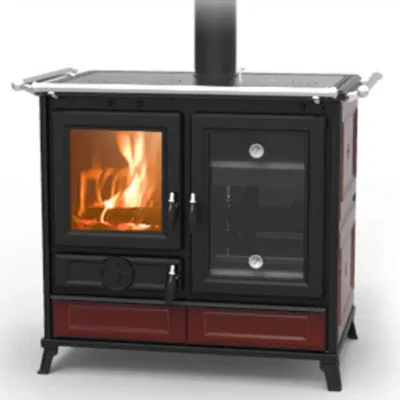 Thermorossi Margherita Evo Wood Burning Cooker Bordeaux