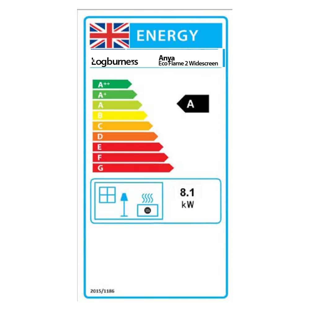 Anya Ecoflame 2 Widescreen Multifuel Stove With Schiedel Fitting Kit - Image 3