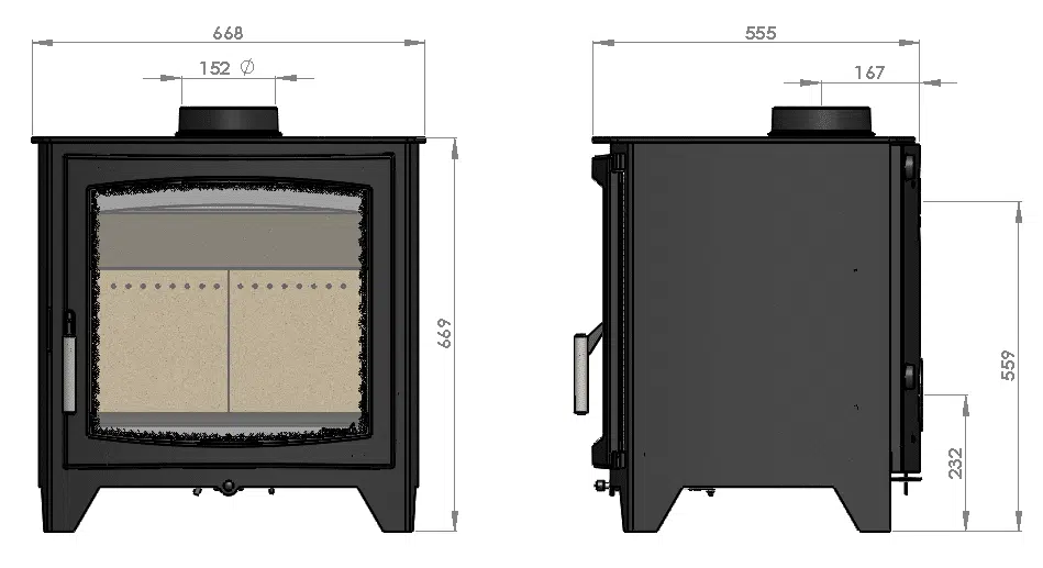 Parkray Aspect 14B Eco Woodburning Boiler Stove - Image 4