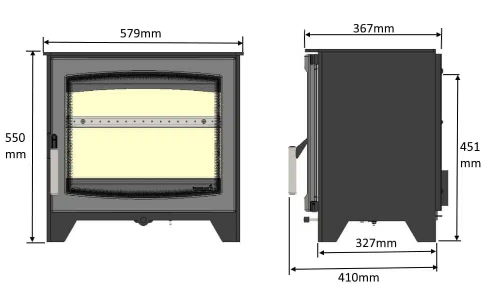 Parkray Aspect 7 Eco Woodburning/Multifuel Stove - Image 3