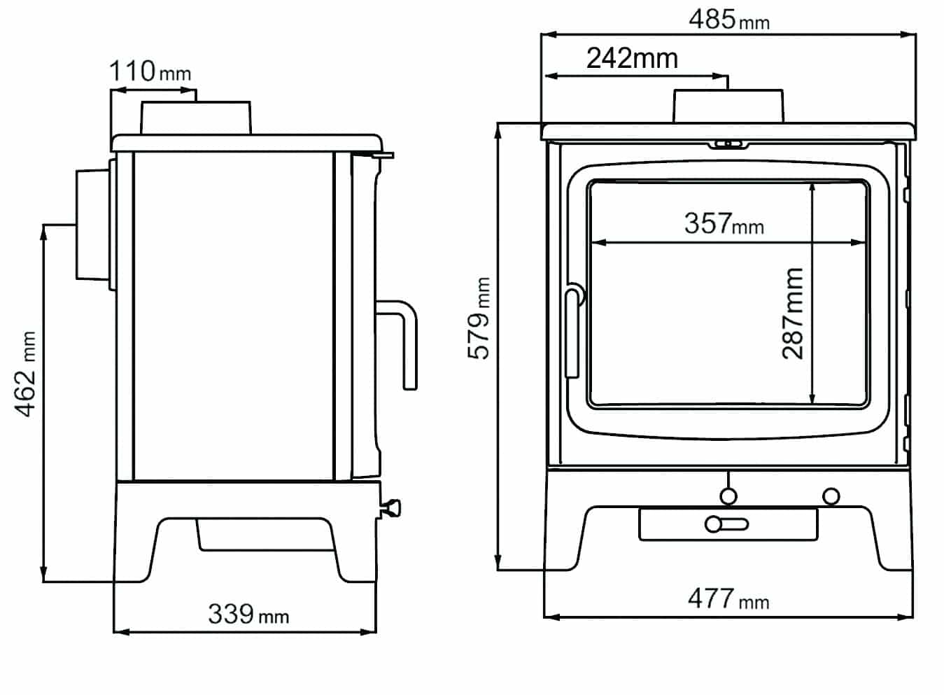 Saltfire Bignut 5 Wood Burning Stove - Image 4