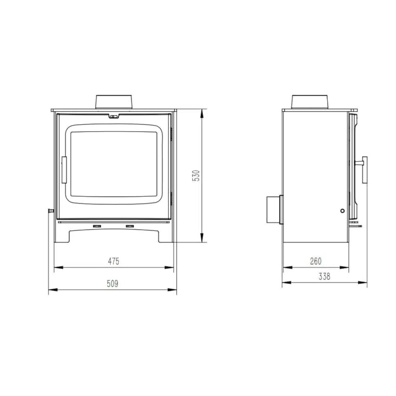 Woodford Chadwick 5 Multifuel Stove - Image 4