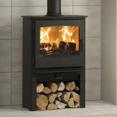 Broseley Desire 5 Widescreen with Log Store Freestanding Multifuel Stove
