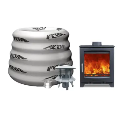 Woodford Didsbury 5 Wide Woodburning/Multifuel Stove Including Basic Pack