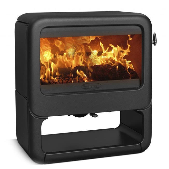 Dovre Rock 500 with Wood Box Woodburning Stove - Image 2