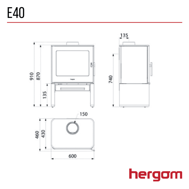Hergom E40 Woodburning Stove - Image 3