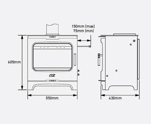 ESSE 775 F Freestanding Woodburning Stove - Image 3