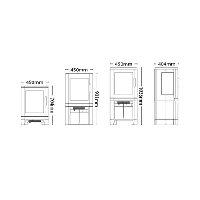 Broseley Vue 3 in 1 Freestanding Electric Stove - Image 5