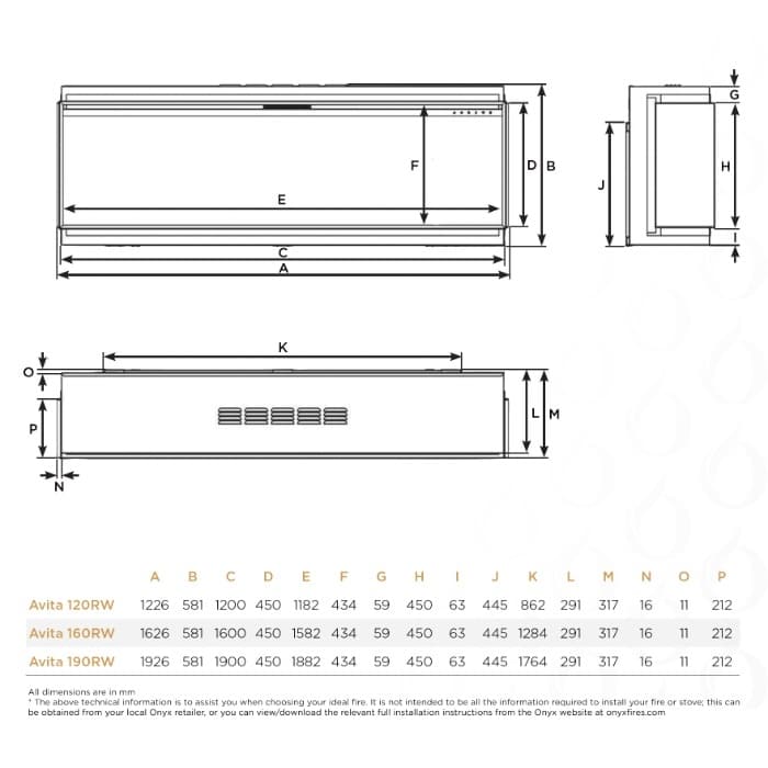 Gazco Onyx Avita 120RW Electric Fire - Image 7