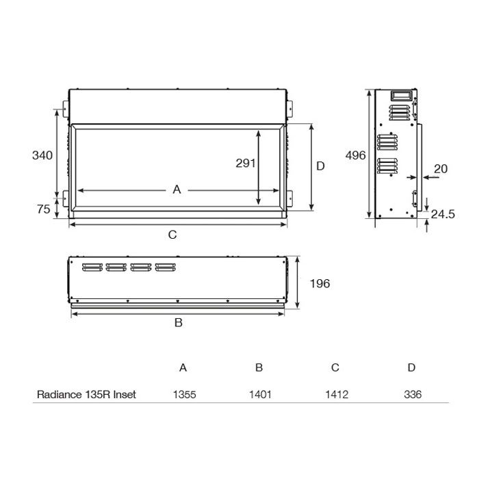 Gazco Radiance Inset 135R Electric - Image 9