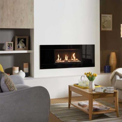 Gazco Studio 1 Glass Fronted Balanced Flue Nat Gas