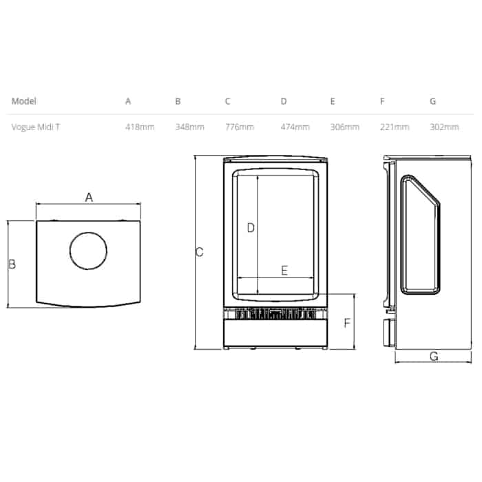 Gazco Vogue Midi T Electric - Image 6