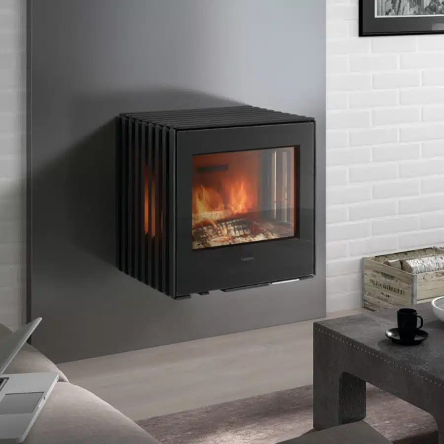 Hergom Glance Wall Hung Woodburning Stove