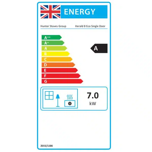 Hunter Herald 8 Woodburning Stove (single door) - Image 5
