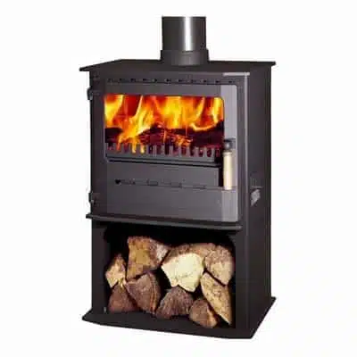 Dunsley Highlander 8 Enviro-Burn SG Solo with Log Store Woodburning/Multifuel Stove