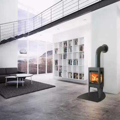 Jotul F163 Woodburner Black With Long Legs