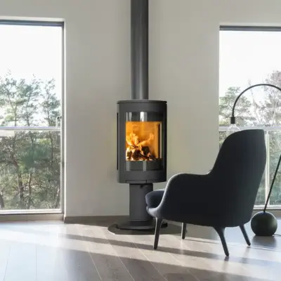 Jotul F373 Advance Woodburner Black With Pedestal