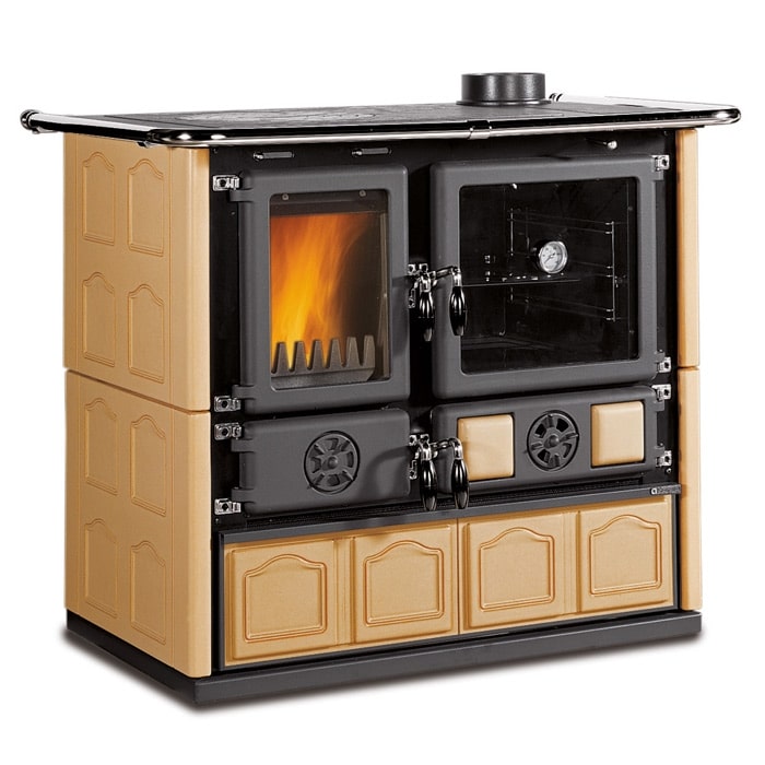 La Nordica Rosa Maiollica Wood Burning Cooker - Image 2