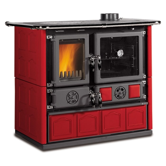 La Nordica Rosa Maiollica Wood Burning Cooker - Image 4