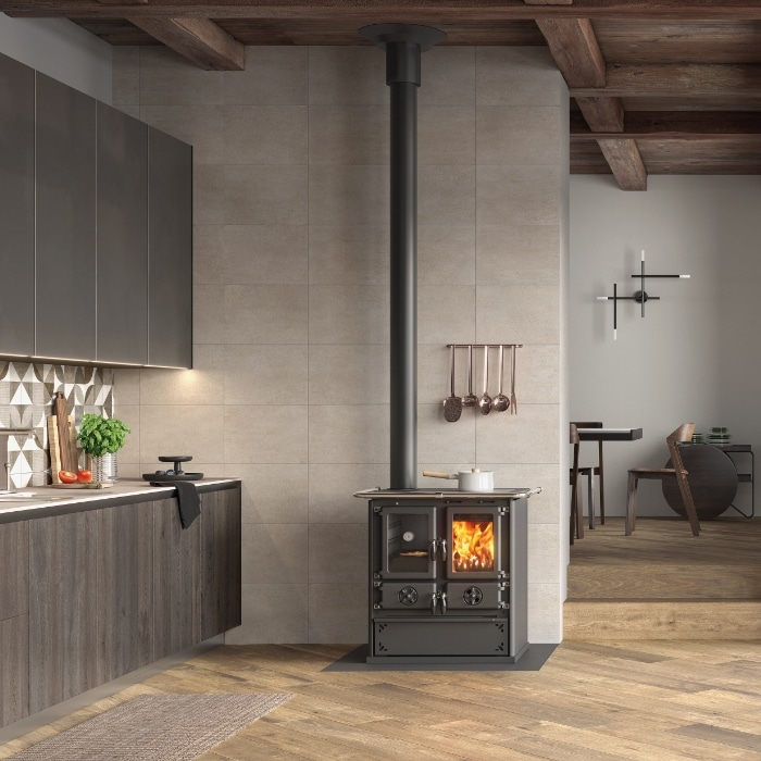 La Nordica Rosetta Sinistra 5.0 Steel Wood Burning Cooker - Image 3