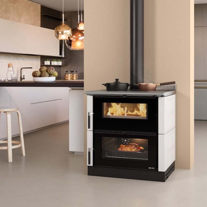 La Nordica Verona XXL Maiolica Wood Burning Cooker - Image 2