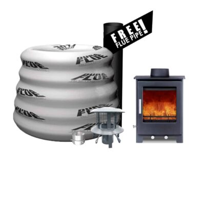 Woodford Lowry 5 with 10m of 316 5 Inch Dura Flue Pack