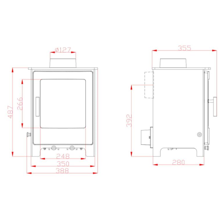 Woodford Lowry 5 with 10m of 316 5 Inch Dura Flue Pack - Image 4