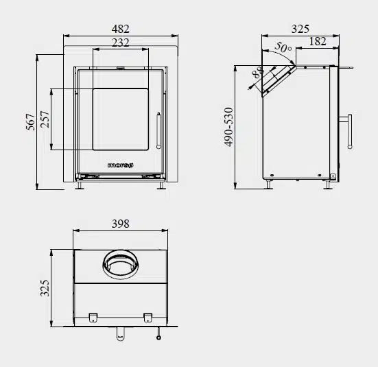 Morso S81 Insert Woodburning/Multifuel Stove - Image 7