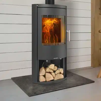 Opus Harmony Woodburning/Multifuel Stove with Logstore - Image 2