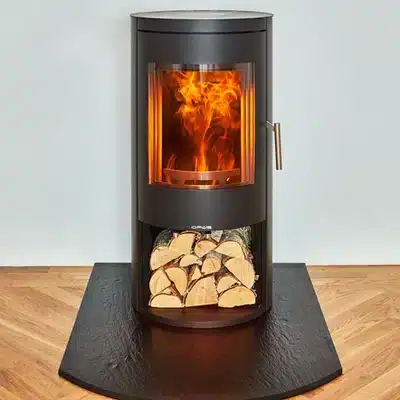 Opus Melody Woodburning Stove with Logstore - Image 2