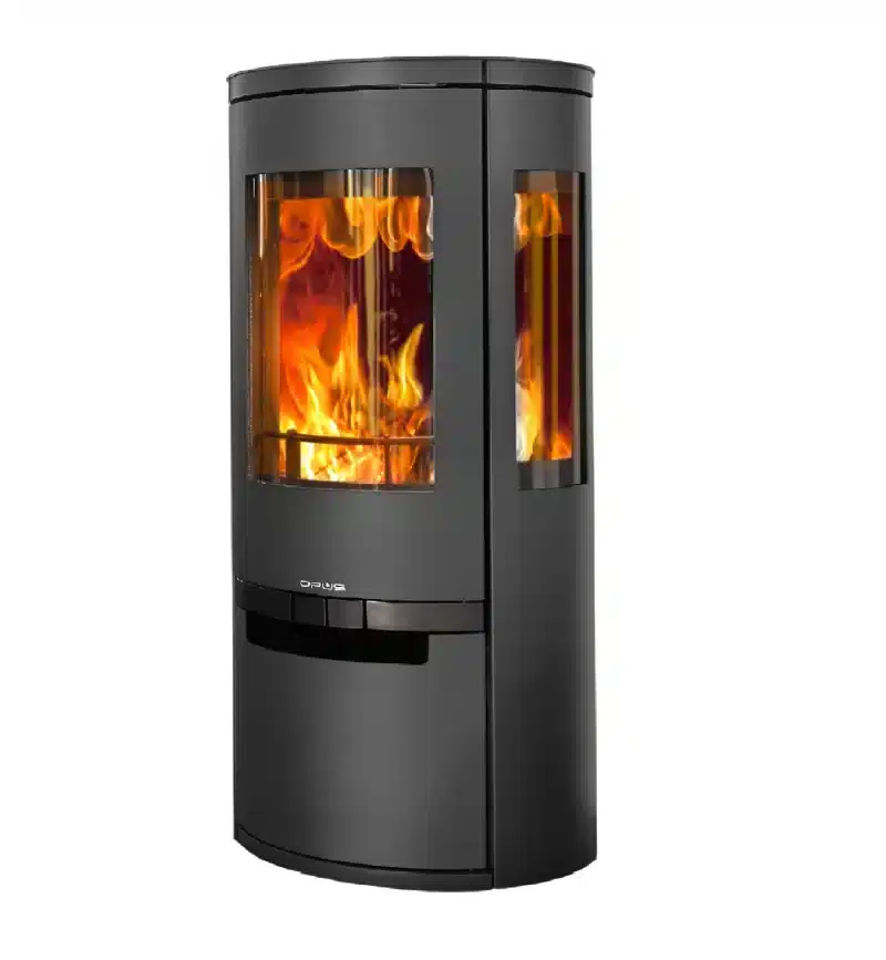 Opus Trio Woodburning Stove with Storage Base