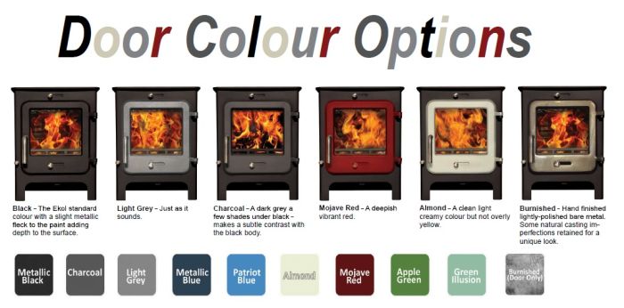 Ekol Baked PumpkinPie Multifuel/Woodburning Stove - Image 3