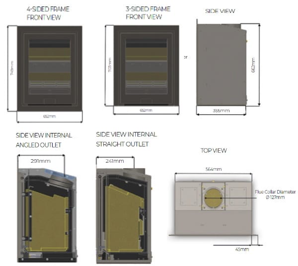 Di Lusso R5 Inset Woodburning Stove - Image 3