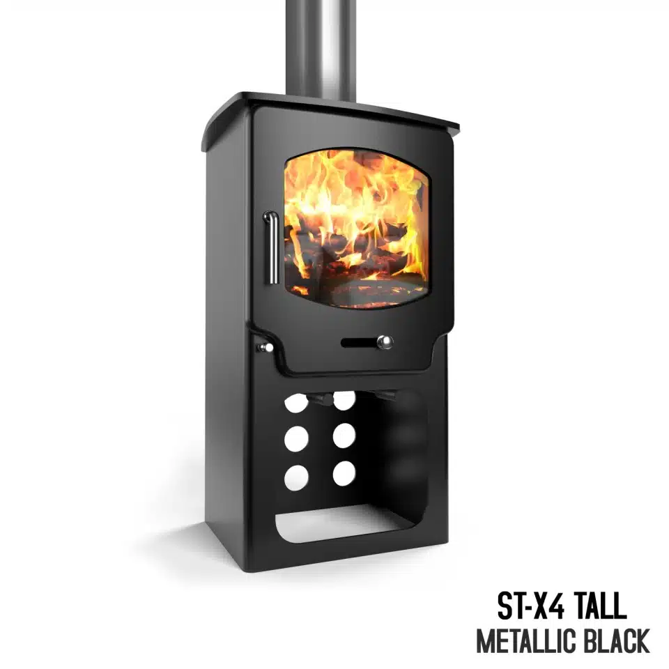 Saltfire ST-X4 Tall Wood Burning & Multi-Fuel Stove