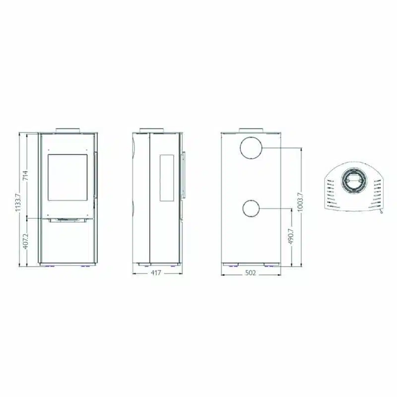 Schiedel Sargas 1 Woodburning Stove - Image 3