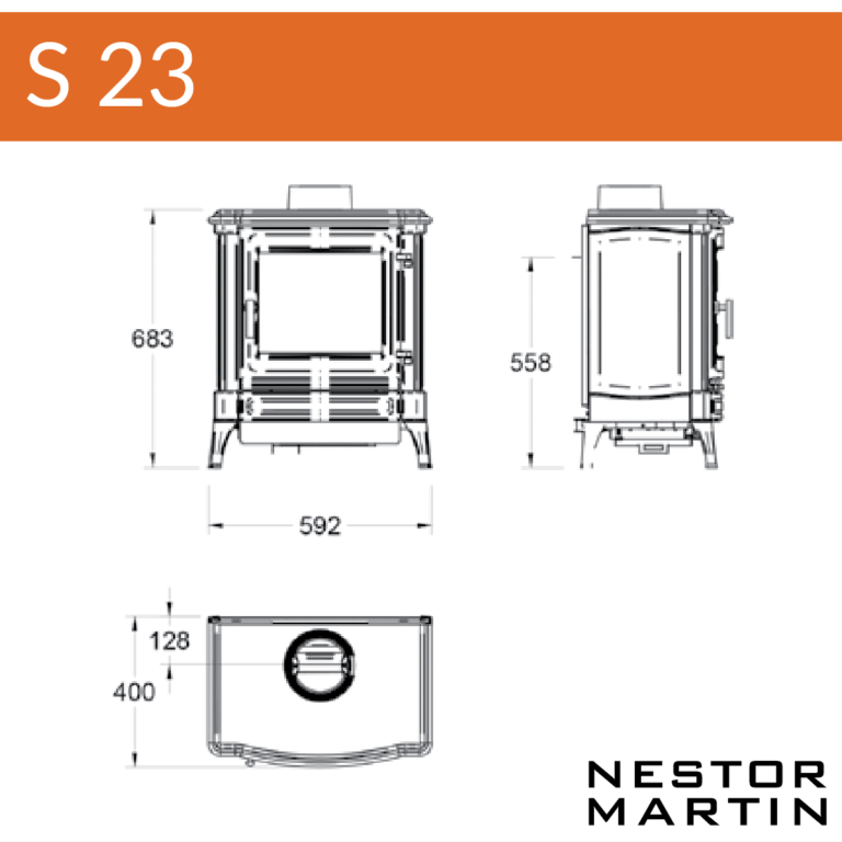 Neston Martin Stanford 23 Woodburning Stove - Image 3