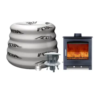Woodford Turing 5XL Wide Multifuel Stove Including Basic Pack
