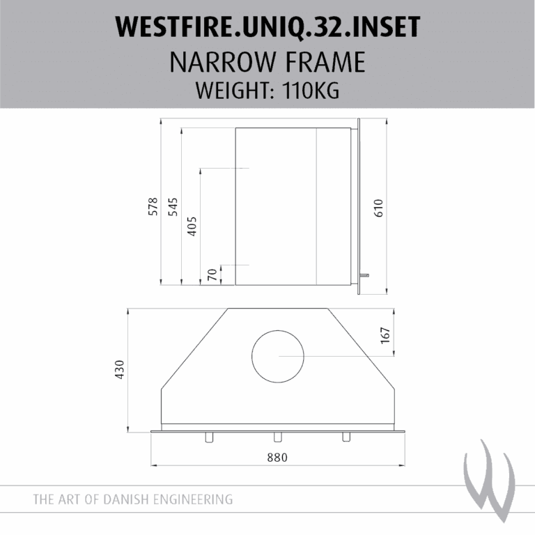 Westfire Uniq 32 SE Woodburning Inset Stove - Image 5