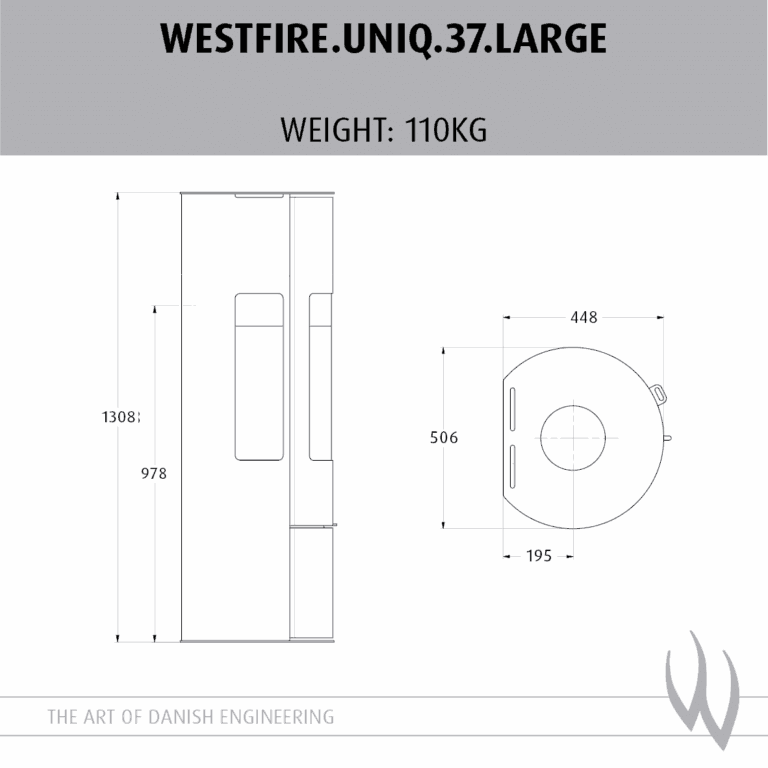 Westfire Uniq 37 SE Large Woodburning Stove - Image 3