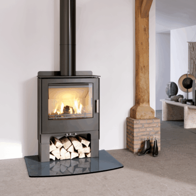 Mendip Woodland Convector Plus DC SE with Logstore Woodburning/Multifuel Stove