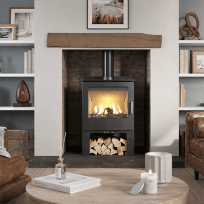 Mendip Woodland Dual Control SE with Logstore Woodburning/Multifuel Stove