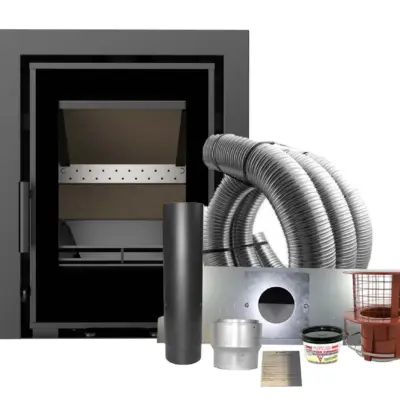 Chloe C400 Multifuel Stove With Schiedel Fitting Kit