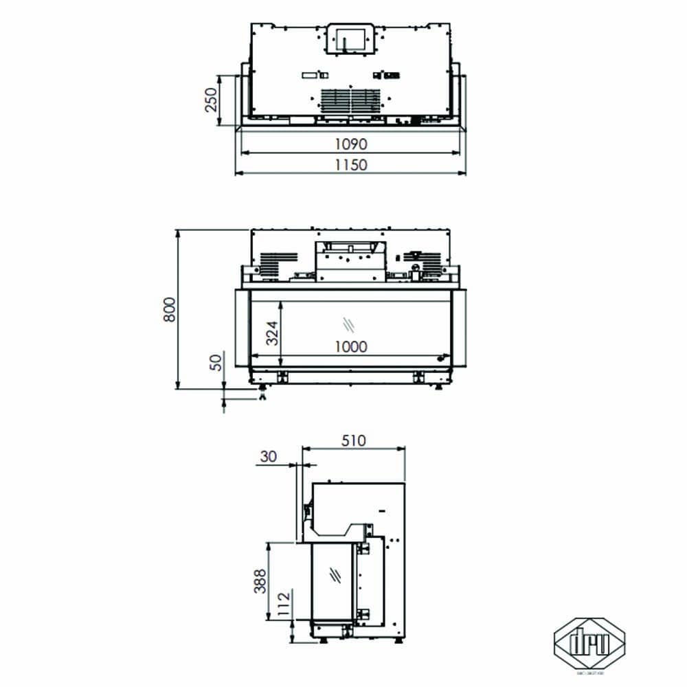 DRU Virtuo 100/3 Evolve Electric Stove - Image 4